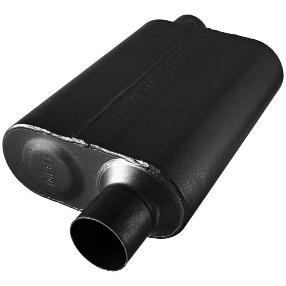 Flowmaster 8042543 40 Series Muffler 409S - 2.50 Offset In / 2.50 Offset Out - Aggressive Sound