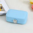 thumbnail image 3 of Double Layer Jewelry Storage Box Organizer Durable High Quality PU Leather Storage Box for Travel and Business Trips, 3 of 4