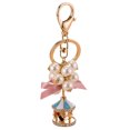 thumbnail image 2 of yuehao keychains key chain pearl bag string car strap girls keychains, 2 of 2