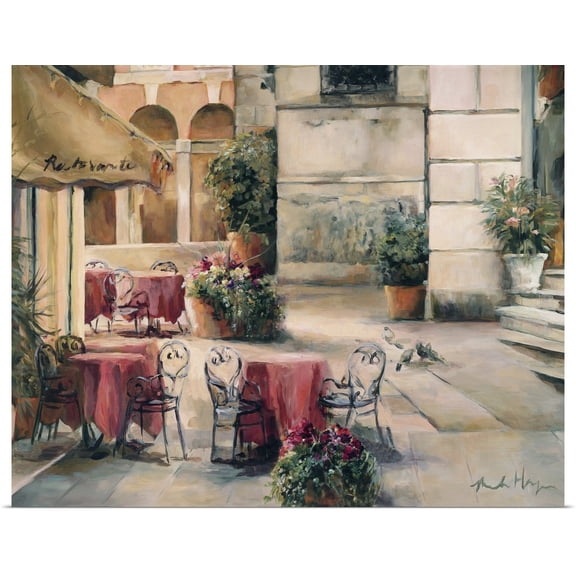 Great BIG Canvas | Rolled Marilyn Hageman Poster Print entitled Plaza Cafe