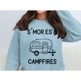 thumbnail image 2 of S'Mores Campfires Sweatshirt, Vintage Camper Design, Cozy Outdoor Graphic Tee, Camping Lover Gift, Adventure Apparel, Retro Camp Shirt (White, 2XL), 2 of 11