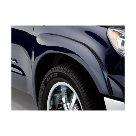 Bushwacker 30909-02 Black OE-Style Smooth Finish 4-Piece Fender Flare Set for 2007-2013 Toyota Tundra w/Factory Mudflap