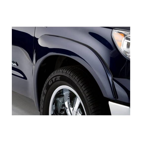 Bushwacker 30909-02 Black OE-Style Smooth Finish 4-Piece Fender Flare Set for 2007-2013 Toyota Tundra w/Factory Mudflap