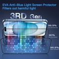 thumbnail image 2 of Protector de pantalla Uyiton Anti-Blue Light para iPhone 15, paquete de 2, 2 of 7