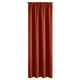 thumbnail image 2 of Cortinas opacas de panel doble 63x52 pulgadas, elegantes para el dormitorio, bolsillo para barra, rojo oscuro, 2 of 6