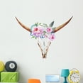 thumbnail image 1 of Bull Skull Watercolor Wall Decal Wallmonkeys Peel and Stick Graphic (48 in H x 48 in W) WM502971, 1 of 4