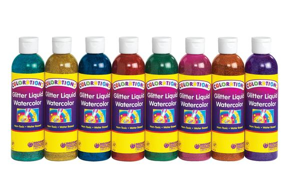 Colorations Glitter Liquid Watercolo Red 8 Oz Item Glwcre Walmart Com