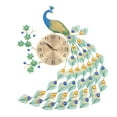 thumbnail image 4 of Miumaeov 29.53'' Modern Luxury Peacock Wall Clock 3D Metal Mute Digital Wall Clock with Battery for Living Room Decor, 4 of 21