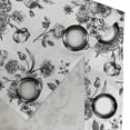 thumbnail image 5 of Ambesonne Vintage Grommet Curtain, New Modern Art, 50" x 54", White and Black, 5 of 6
