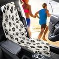 thumbnail image 4 of XYZCANDO Dog Paw Print Terry Cloth Car Seat Covers Anti-Slip, for Van Truck Seat Automotive Suitable for Trucks Cars, 4 of 9
