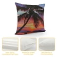 thumbnail image 4 of PHYHOO Colorful Sunset Clouds Throw Pillow Covers Tropical Beach Palm Seaside Landscape Art Print Square Pillowcases for Home Decor Sofa Car Bedroom Pillow case, 4 of 5