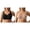 Black 1PCS & Rose Gold 1PCS, variant on 2Pack Plus Size Wireless Full Coverage Bras Seamless Underwire Bra, One Smooth U Smoothing Underwire Bras for Women, Convertible Straps, Ultra Light