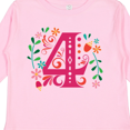 thumbnail image 4 of Inktastic 4th Birthday Party Photo Number 4 Girls Long Sleeve Toddler T-Shirt, 4 of 5