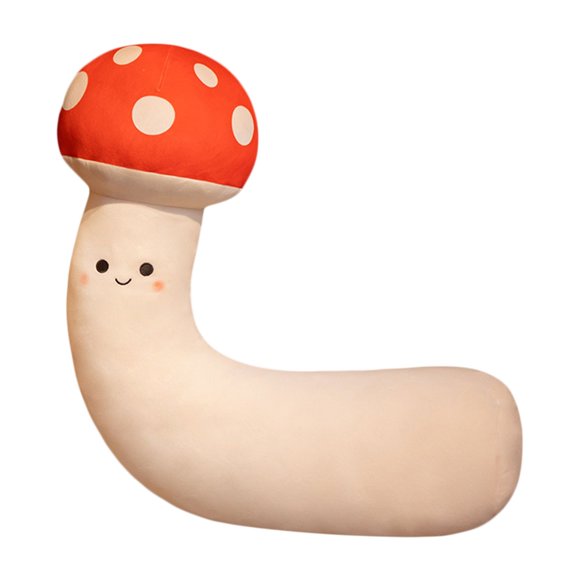 Diconna Mushroom Plush Dolls Toys Soft Cute Stuffed Mushroom Throw Pillow Ornaments for Home Office New Year Gift