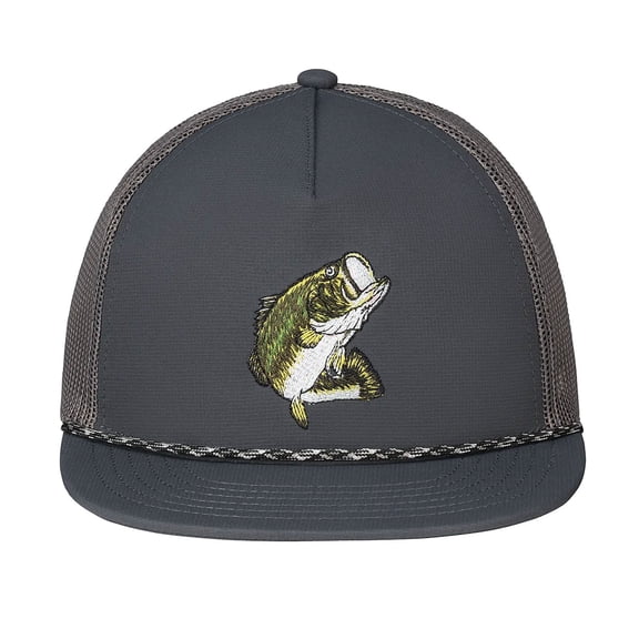 VORTEX Adult Male Baitcaster Charcoal OSFM Camp Hat (124-05-CHR)