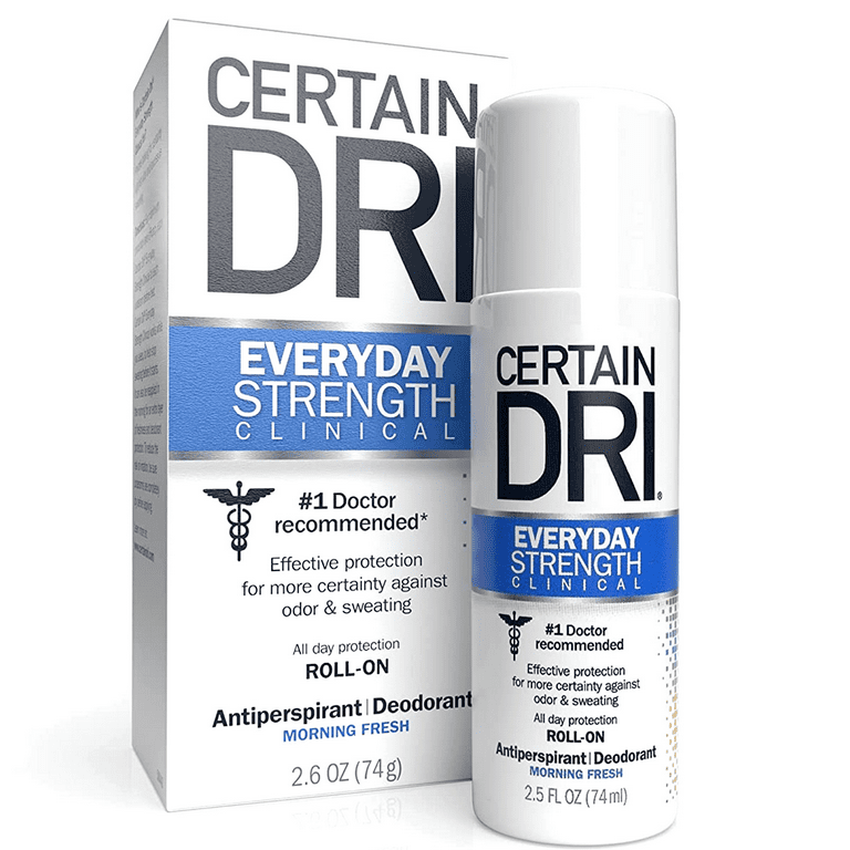 Certain Everyday Strength Clinical Antiperspirant + Roll-On, 2.5 oz - Walmart.com