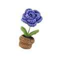 thumbnail image 1 of Hand Knitted Crochet Flowers Mini Potted Flowers Kits Hand Car Accessories Small Cute, 1 of 7