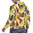 thumbnail image 3 of Hoodies for Men - palm leaves Papaya Long Sleeve Comfrt Men'S Fashion Hoodies & Sweatshirts, Sweatshirts for Men Hoodies Pullover Clothing Clothes with Pouch, 3 of 7