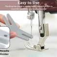 thumbnail image 5 of 3Pcs Button Sewing Plates, Vacemry Button Sewing Plates Kit, Plastic Sewing Machine Accessories And Button Assistance Tool For Home Sewing, Crafting, And DIY Projects, Durable Sewing Guide Components, 5 of 5