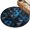 Blue,Navy,Black, variant on Round Rugs 4Ft, Blue Black Geometric Round Area Rug Washable Indoor Throw Carpet, Modern Abstract Cube Textured Soft Non Slip Circle Rug for Kitchen Nursery Room Home Decor Aesthetic