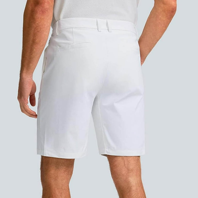 Fnooota Mens Khaki Shorts, Summer Relaxed Fit Loose Knee Length