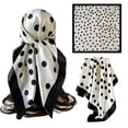 thumbnail image 7 of Tisuna Headbands For Women, Lightweight Large Square Silk Scarf Polka Dot Print Hair Bandana For Outdoor Street, 7 of 7