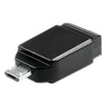 thumbnail image 2 of Verbatim 32GB Nano USB Flash Drive with USB OTG Micro Adapter, Black, 2 of 4