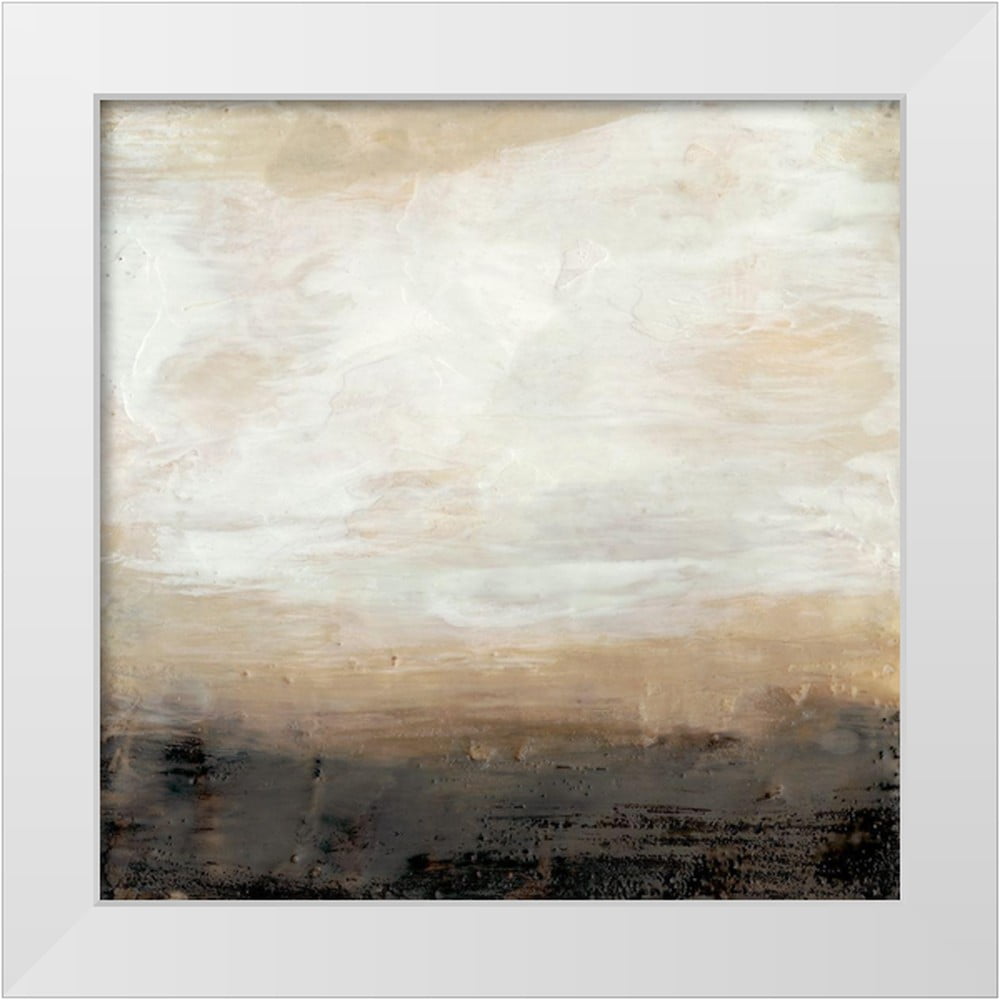 Goldberger Jennifer 26x26 White Modern Wood Framed Museum Art Print Titled - Umber Land I