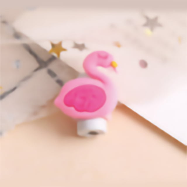 YSTINNG Phone Cute Charging Cable Protector PVC Date Cord Saver Cartoon Style Snap Proof for Daily Use B311-2483