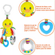 thumbnail image 4 of Juguete Peluche Sonaja Mordedera Texturas Estimulación Bebé amarillo, 4 of 5