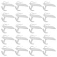 thumbnail image 1 of 20 ganchos de plástico ajustables para cortinas: ganchos blancos para cortinas con pliegues, ajuste de altura flexible para sala de estar y dormitorio., 1 of 7