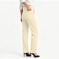 thumbnail image 4 of MMJ Dress Pants for Women, High Waisted Solid Color Trousers with Pockets, Soft Stretch Fabric, Full Length Straight Leg Casual Office Pants, 4 of 6