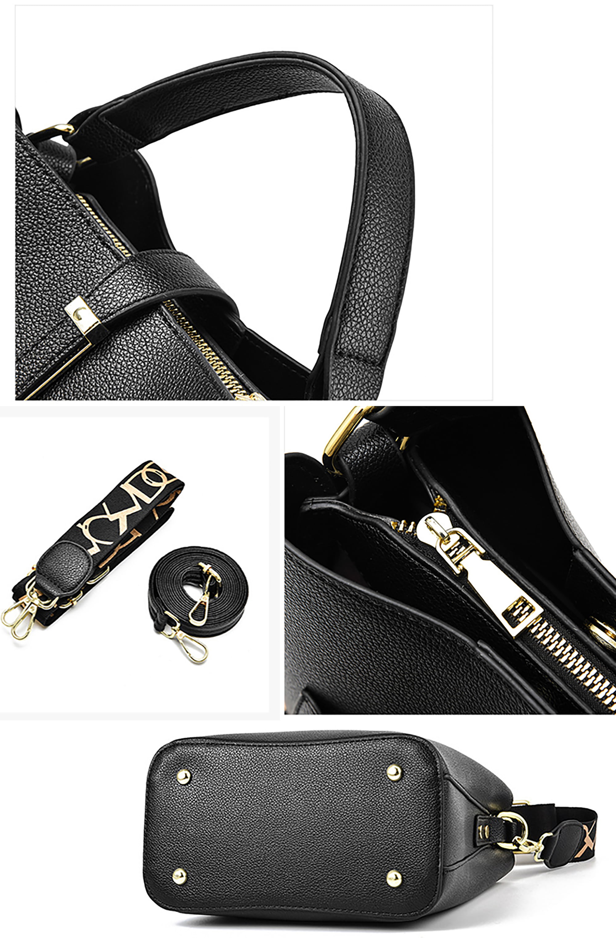 female bag fashion Korean style tassel four-piece set mother-and