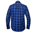 thumbnail image 2 of Unik International Mens Black and Blue Flannel Shirt, 2 of 2