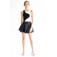 thumbnail image 3 of Ragstock Black & White Wave Cropped Tank, 3 of 4