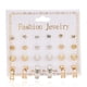 thumbnail image 1 of De Pendientes Cristal Doce Pendientes Mujeres Perla Señoras Pares Pendientes Set Pendientes, 1 of 8