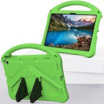 Decase Kids Tablet Cover for Amazon Kindle Fire Max 11 (13th Generation, 2023 Release), with Handle EVA Foam Shockproof Washable Slim Lightweight Foldable Rugged Kickstand Cover for Kids Adults, Green