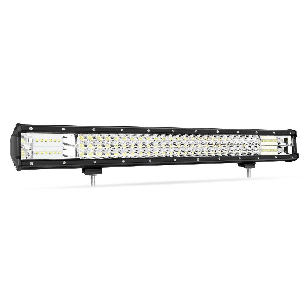 15'' 864W TRI-ROW CREE LED Light Bar Offroad Spot Flood for Jeep Ford 12/14'' 