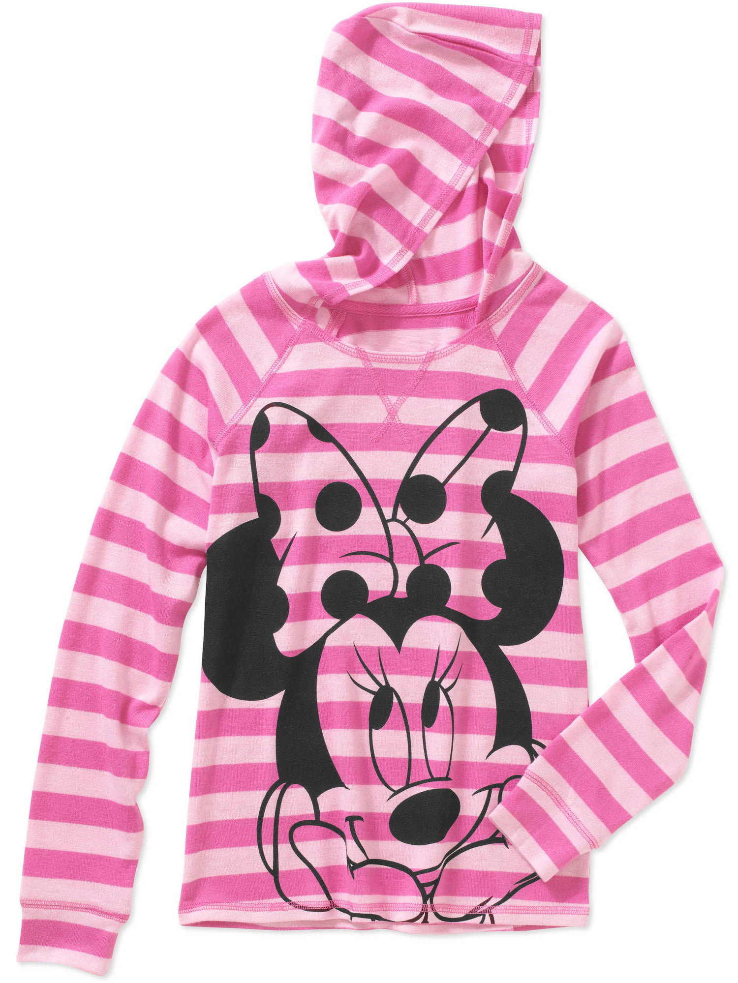 Minnie Striped Ls Hacci Hoodie - Walmart.com