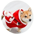 thumbnail image 4 of onlyliua Promoción de Temporada Ropa de Navidad para Perros, Decoración, Traje de Montar, Figuras de Papá Noel, 4 of 7