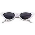 thumbnail image 3 of Retro Vintage Narrow Cat Eye Sunglasses For Kids Heart Shaped Sunglasses----white, 3 of 4