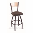 thumbnail image 5 of 830 Voltaire 25" Swivel Counter Stool with Anodized Nickel Finish, Medium Back and Graph Chalice Seat, 5 of 7
