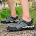 thumbnail image 2 of NOKIO Men Summer Mesh Sneakers Breathable Hiking Shoes Comfortable Walking Shoes Outdoor Travel Shoes Fashion Casual Sports Shoes Quick-Drying Bar𝖾𝖿oot Footwear for Beac𝗁 Wading, 2 of 5
