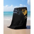 thumbnail image 4 of Yellow Roses Beach Towels Oversized Super Absorbent, Modern Art Splash Flowers Butterfly Lightweight Bath Towel Quick Dry Sets For Bathroom/Pool/Rv Camping/Beach Play/Gym Room/Picnic 23"x47", 4 of 8