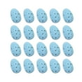 thumbnail image 2 of YiBai 20Pcs Simulation Colorful Plastic Easter-Eggs Bright PlasticEggs Decorations DIY, Blue, 2 of 6