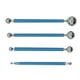 thumbnail image 3 of Kit de herramientas de cerámica de bolígrafo de acero de 4 piezas, herramienta de recorte de modelado de tallado de cerámica (azul), 3 of 4