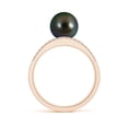 thumbnail image 2 of ANGARA Tahitian Cultured Pearl and Diamond Criss-Cross Ring in 14K Rose Gold for Women | June Birthstone, Birthday, Anniversary, Jewelry Gift for Women | Pearl Ring, 2 of 8