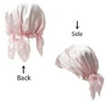 thumbnail image 3 of MEGICOT 100% Mulberry Silk Sleep Cap with Elastic Cord, Hair Care Bonnet for Shower Makeup Doing Housework, 3 of 10