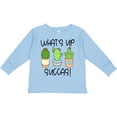 thumbnail image 3 of Inktastic What's Up Succas Funny Cacti Plants Boys or Girls Long Sleeve Toddler T-Shirt, 3 of 5