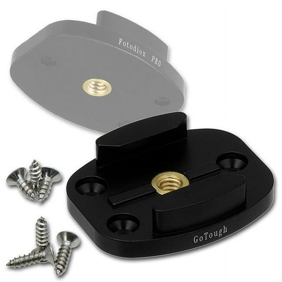 Fotodiox  Pro GoTough QR Mount with Screw Holes - Aluminum, Red